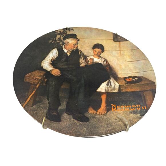 Norman Rockwell 1979 "The Lighthouse Keepers Daughter" Plate 8.5" Diameter - Picture 1 of 8